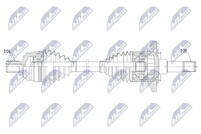 Приводной вал NTY NPW-ME-224