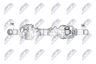 Приводной вал NTY NPW-PE-128
