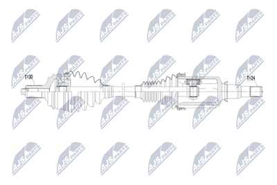 Приводной вал NTY NPW-ME-185