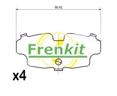Pretčīkstēšanas plēve, Bremžu uzlikas FRENKIT 940190