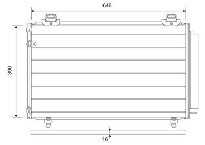 Kondensators, Gaisa kond. sistēma VALEO 814211