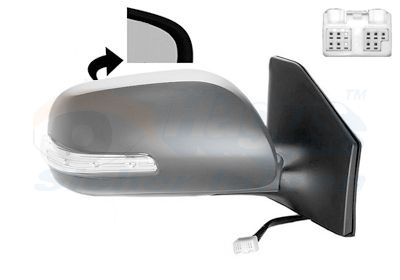 Ārējais atpakaļskata spogulis VAN WEZEL 5311828