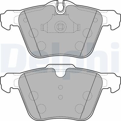 Комплект тормозных колодок, дисковый тормоз DELPHI LP2114