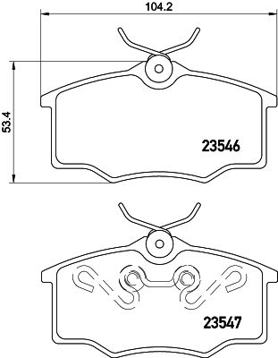Bremžu uzliku kompl., Disku bremzes HELLA PAGID 8DB 355 010-371