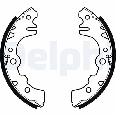 Bremžu loku komplekts DELPHI LS2052