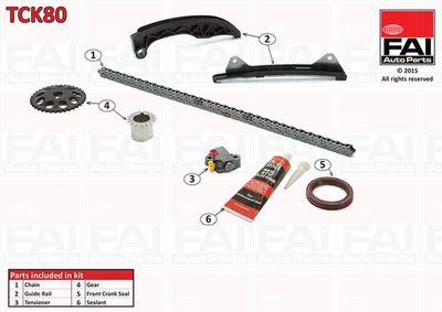 Комплект цели привода распредвала FAI AUTOPARTS TCK80