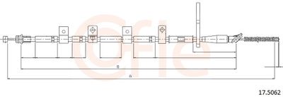 Тросик, cтояночный тормоз COFLE 17.5062