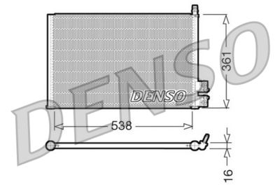 Конденсатор, кондиционер DENSO DCN10021