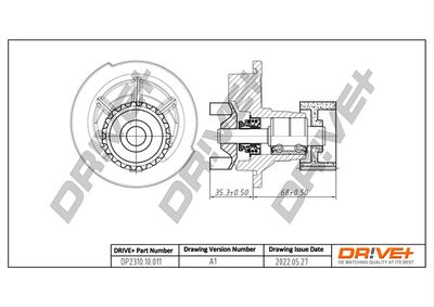 Водяной насос, охлаждение двигателя Dr!ve+ DP2310.10.011