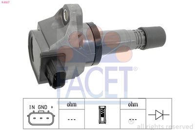 Катушка зажигания FACET 9.6557