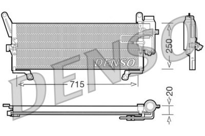 Конденсатор, кондиционер DENSO DCN09090