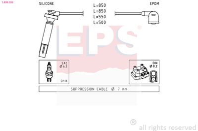 EPS 1499106 Augstsprieguma vadu komplekts