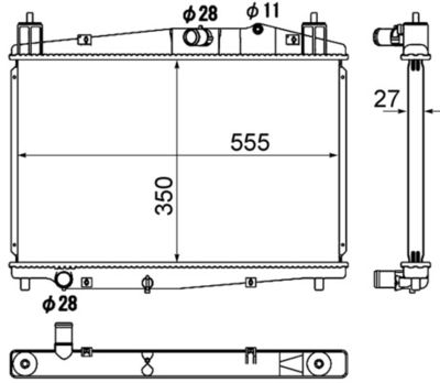 Radiators, Motora dzesēšanas sistēma MAHLE CR 1887 000S