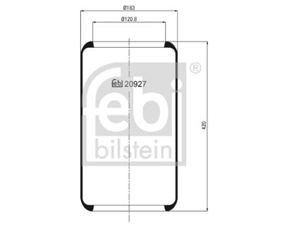 Pneimoatsperes spilvens, Pneimopiekare FEBI BILSTEIN 20927
