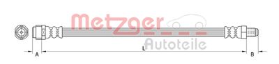 Тормозной шланг METZGER 4111367