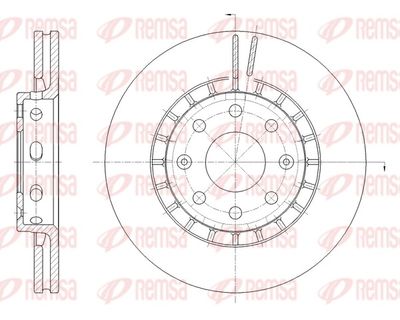 Тормозной диск REMSA 62090.10