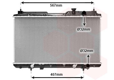 Radiators, Motora dzesēšanas sistēma VAN WEZEL 25002104