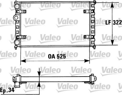 Radiators, Motora dzesēšanas sistēma VALEO 730947