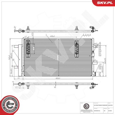 Конденсатор, кондиционер ESEN SKV 86SKV025