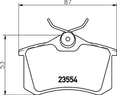 Bremžu uzliku kompl., Disku bremzes HELLA PAGID 8DB 355 018-111