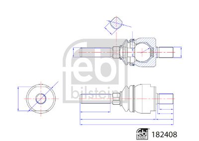 Sisemine rooliots,roolivarras FEBI BILSTEIN 182408