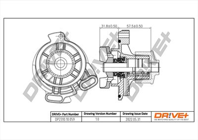 Ūdens sūknis, dzinēja dzesēšana Dr!ve+ DP2310.10.059
