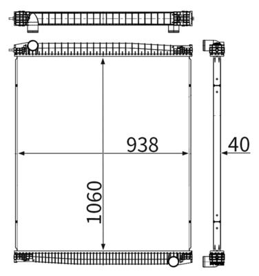Радиатор, охлаждение двигателя MAHLE CR1152000S