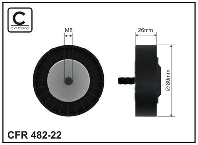 Parazīt-/Vadrullītis, Ķīļrievu siksna CAFFARO 482-22