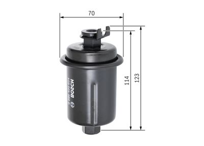 Degvielas filtrs BOSCH 0986450624