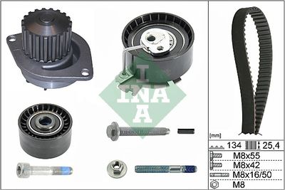 Ūdenssūknis + Zobsiksnas komplekts Schaeffler INA 530 0379 30