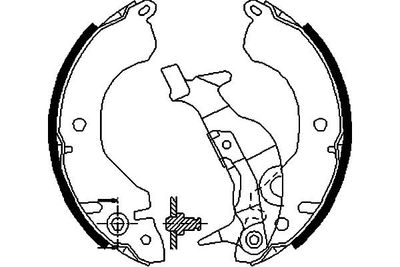 Bremžu loku komplekts KAVO PARTS KBS-6416