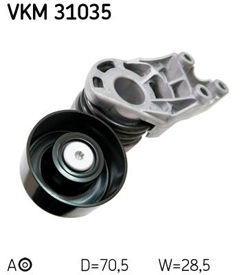 Siksnas spriegotājs, Ķīļsiksna SKF VKM 31035