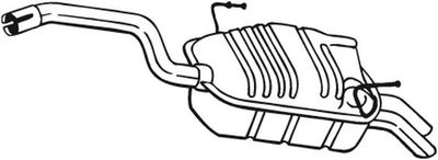 Глушитель выхлопных газов конечный BOSAL 190-903