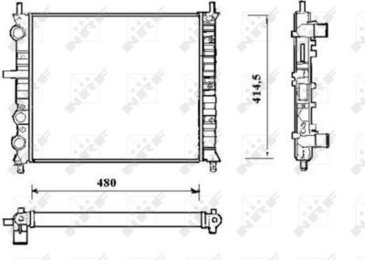 Radiators, Motora dzesēšanas sistēma NRF 58191