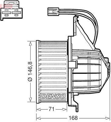 Salona ventilators DENSO DEA17020