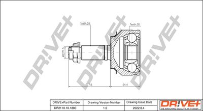 Šarnīru komplekts, Piedziņas vārpsta Dr!ve+ DP2110.10.1880