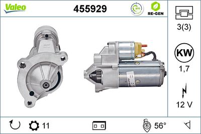Starteris VALEO 455929
