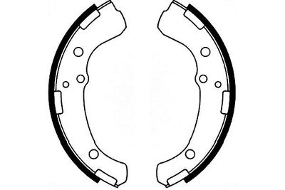 Bremžu loku komplekts KAVO PARTS KBS-9936
