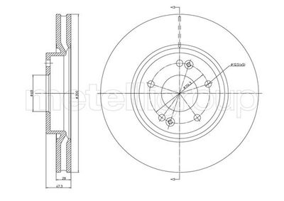 Тормозной диск METELLI 23-1162C