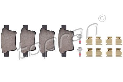 Комплект тормозных колодок, дисковый тормоз TOPRAN 302 054