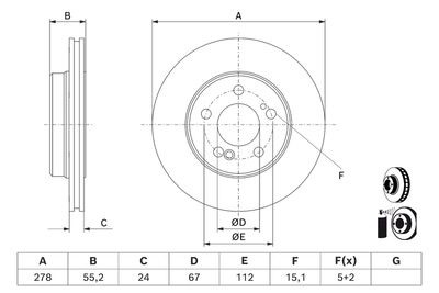 Тормозной диск BOSCH 0986479D60