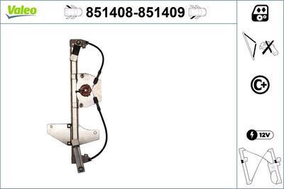 Стеклоподъемник VALEO 851408