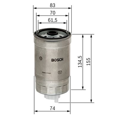Топливный фильтр BOSCH 1457434105