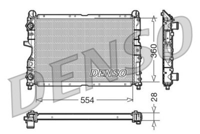 Radiators, Motora dzesēšanas sistēma DENSO DRM01003