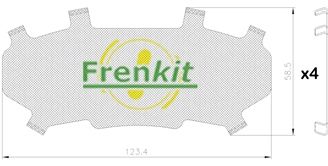 Pretčīkstēšanas plēve, Bremžu uzlikas FRENKIT 940203
