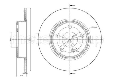 Тормозной диск METELLI 23-1437C