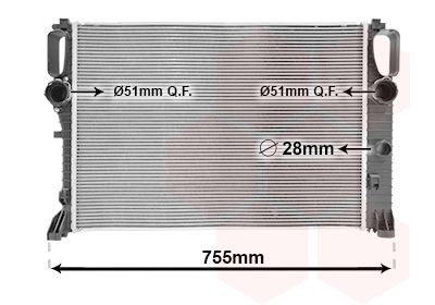 Radiators, Motora dzesēšanas sistēma VAN WEZEL 30002394