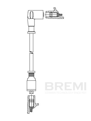 Augstsprieguma vads BREMI 729/88