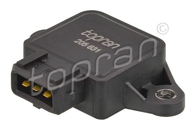 Датчик, положение дроссельной заслонки TOPRAN 205 631