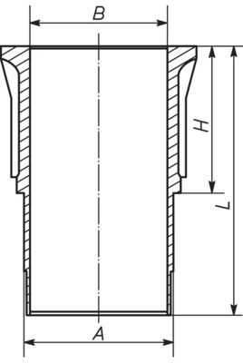 Гильза цилиндра MAHLE 279 WN 01 00